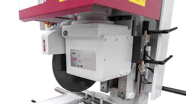 Behringer Eisele cold saw VMS 370 PV mit robustem Schneckengetriebe aus eigener Herstellung